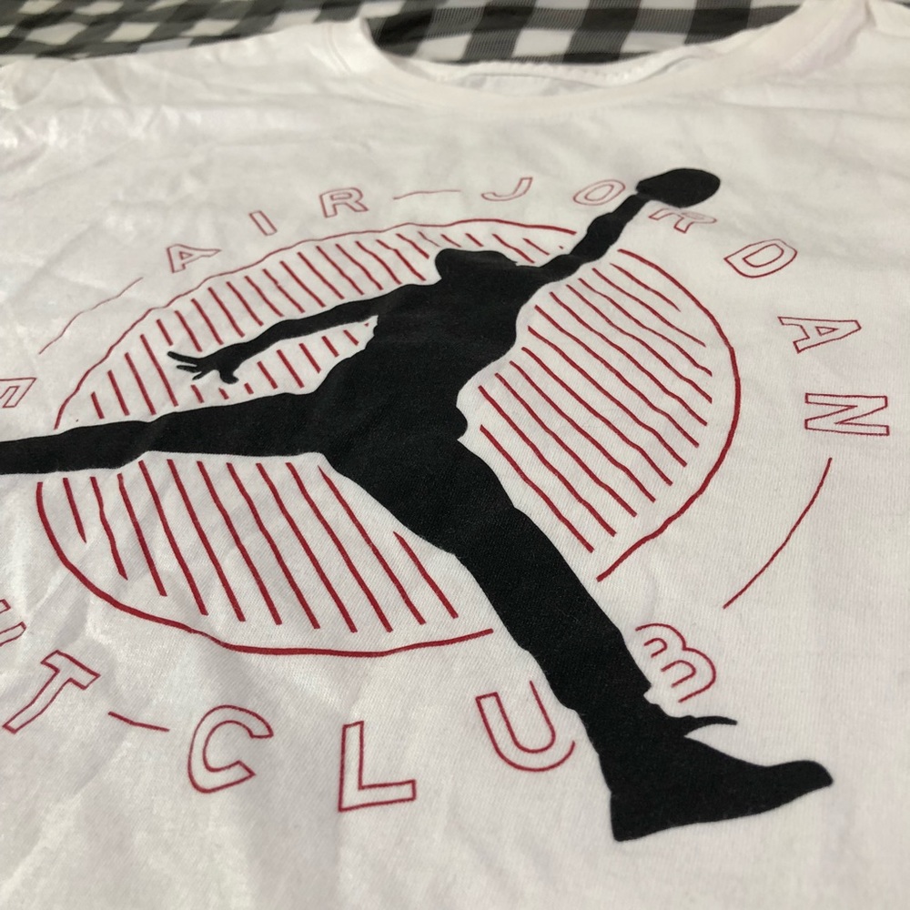 Air Jordan Flight Club Jumpman Size 3XL White Tee - Picture 3 of 6